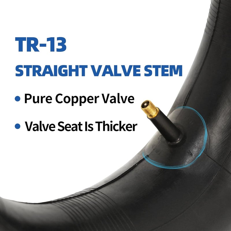 GICOOL 16x6.50-8, 16x7.50-8 Inner Tube, 2 Pack with TR-13 Valve Stem, Heavy Duty, for Mower Tractor Golf Cart Garden Trailer and More - Image 3